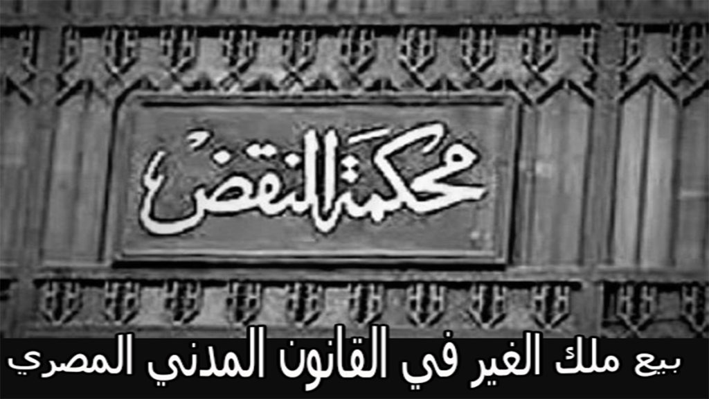 5 بيع ملك الغير في القانون المدني المصري